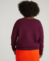 Noomi Cold Shoulder Sweater - Gamay