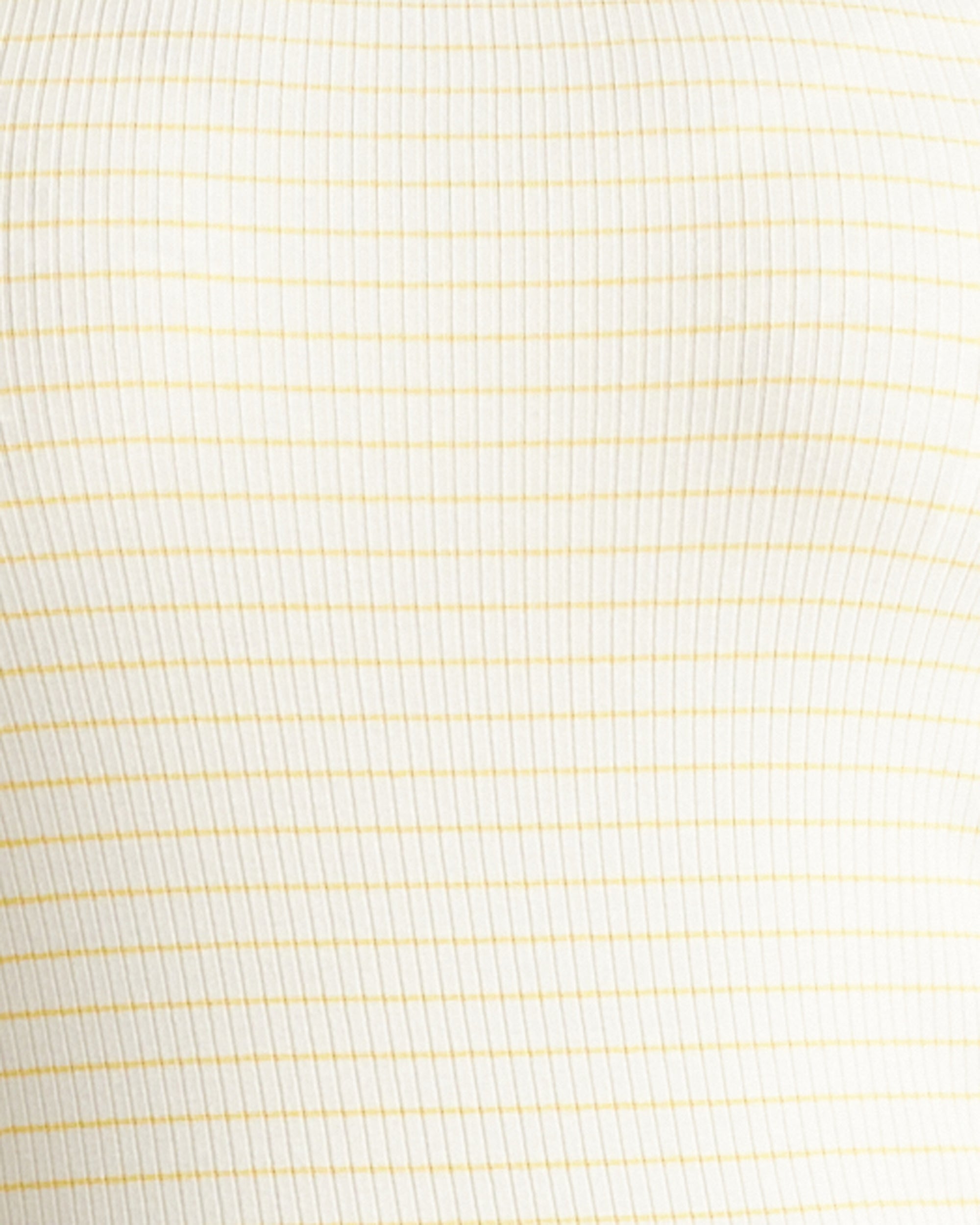 Roitfeld Ribbed Tank - Yellow Microstripe