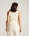Roitfeld Ribbed Tank - Yellow Microstripe