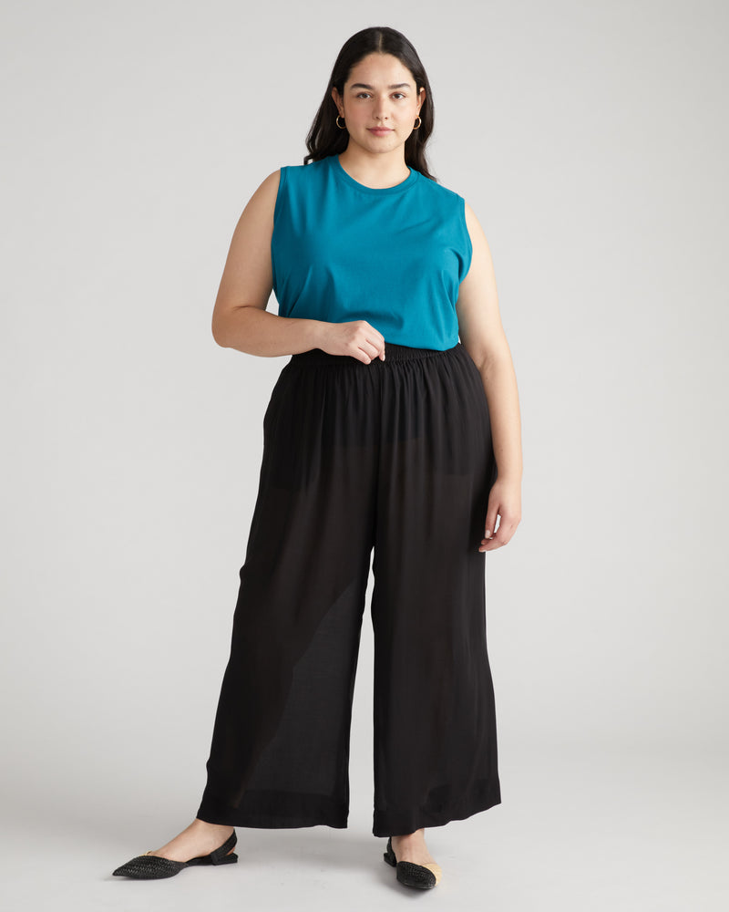 Patti Muscle Tank - Plume Blue