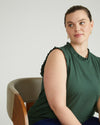 Tabitha Frill Top - Conifer