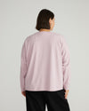 Long Sleeve Relaxed Tee - Pale Mauve