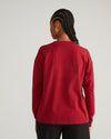 Long Sleeve Relaxed Tee - Garnet
