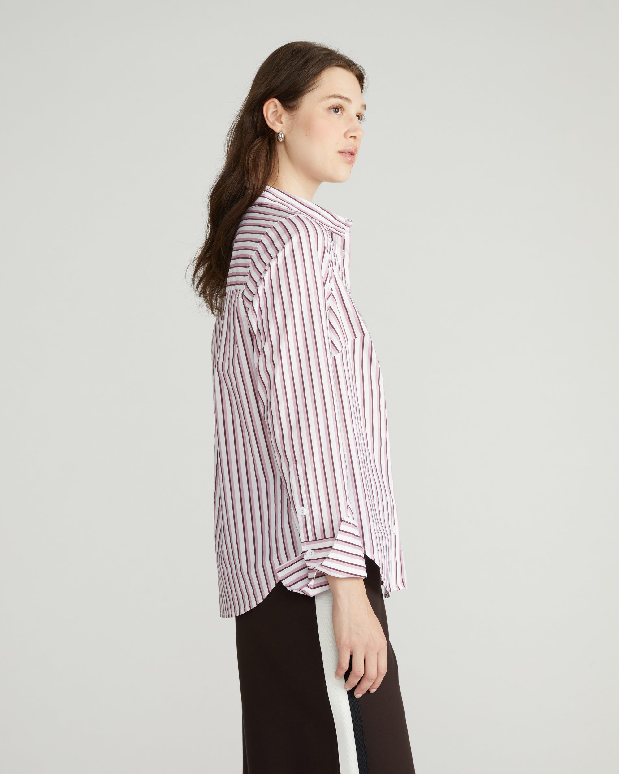 Henning x US Madison Shirt - Lilac Multi Stripe