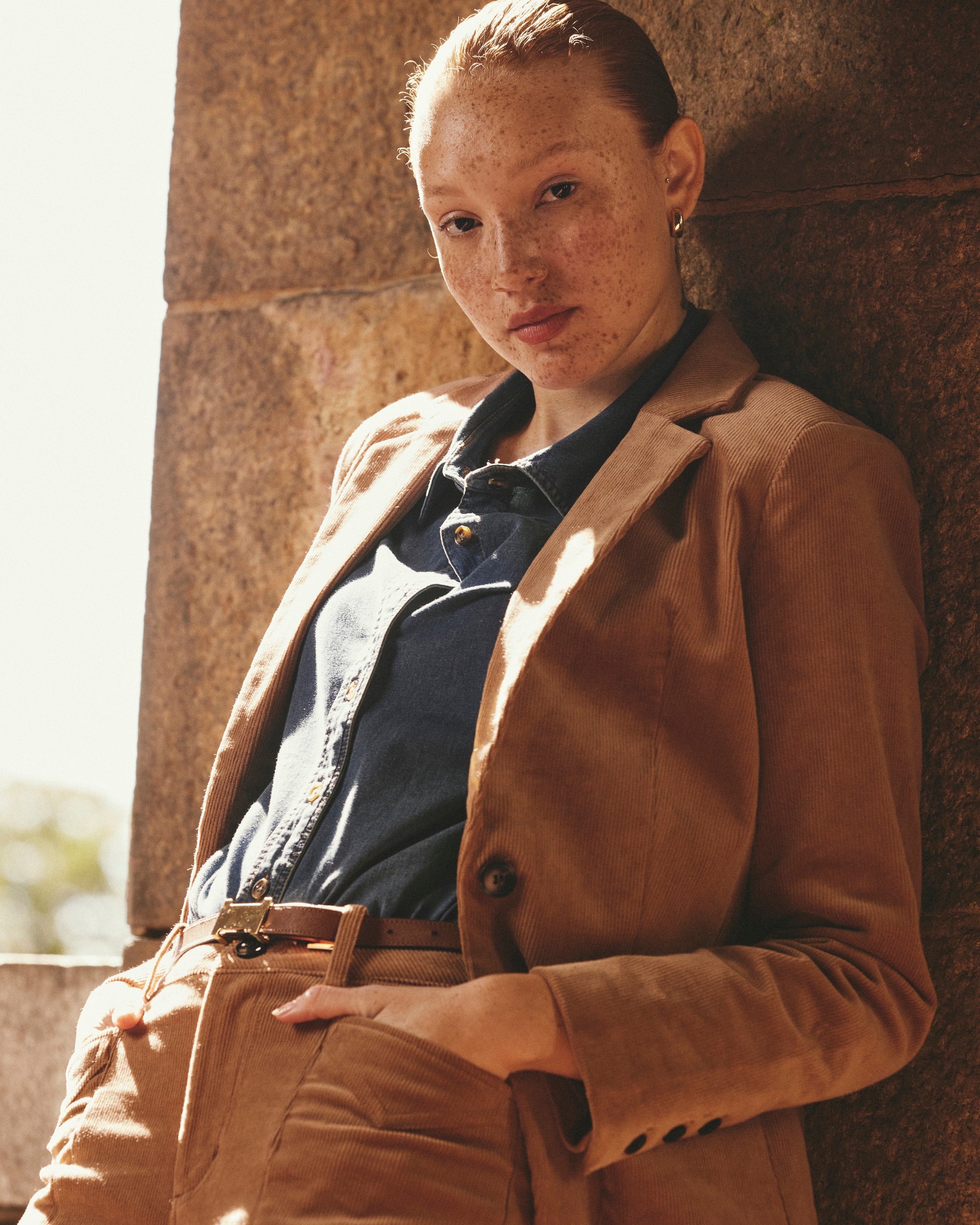 Davis Corduroy Blazer - Classic Camel