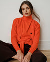 Renee Savvy Fine Knit Raglan Turtleneck - Poppy