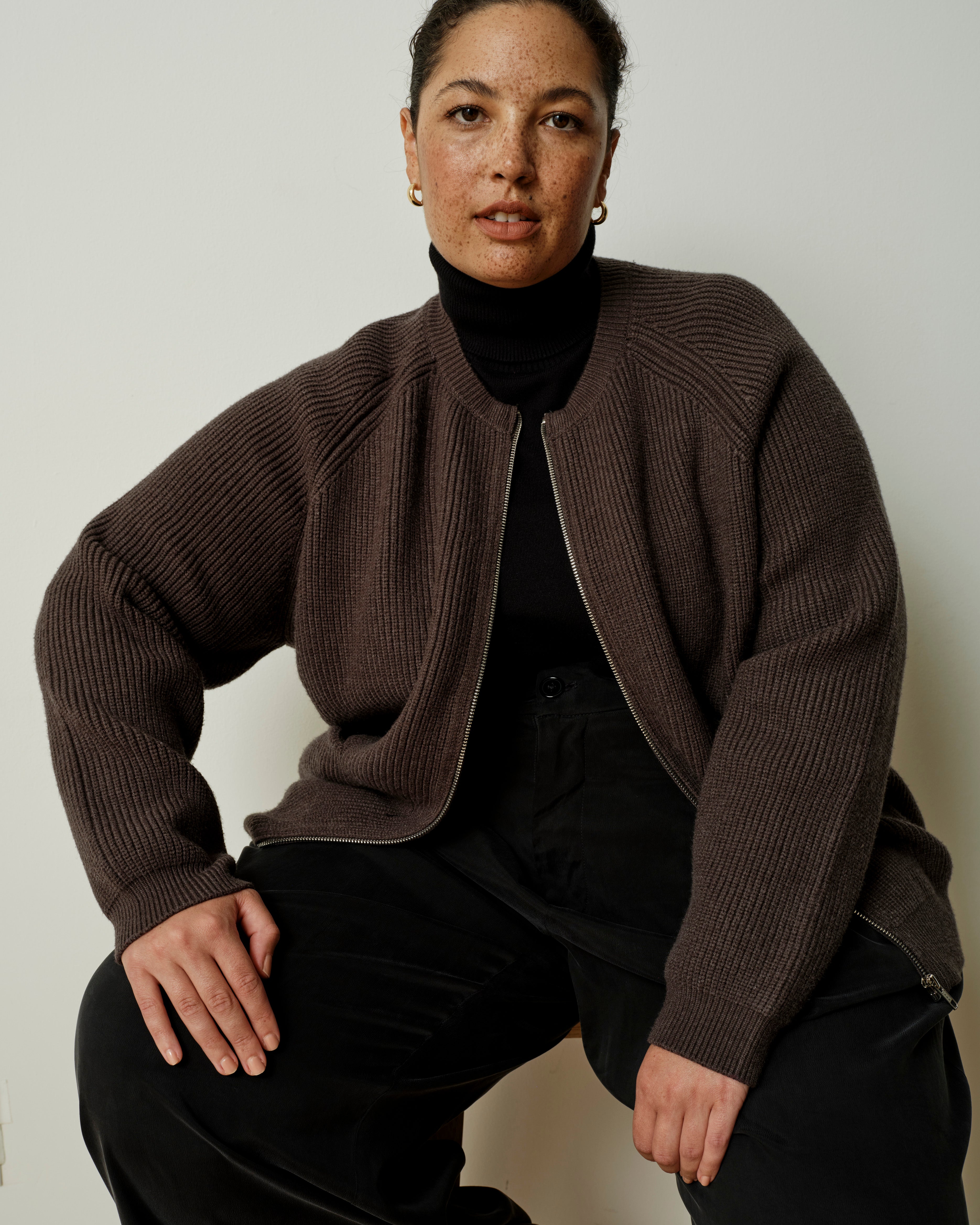 Better-Than-Wool Zip Cardigan - Graphite – Universal Standard