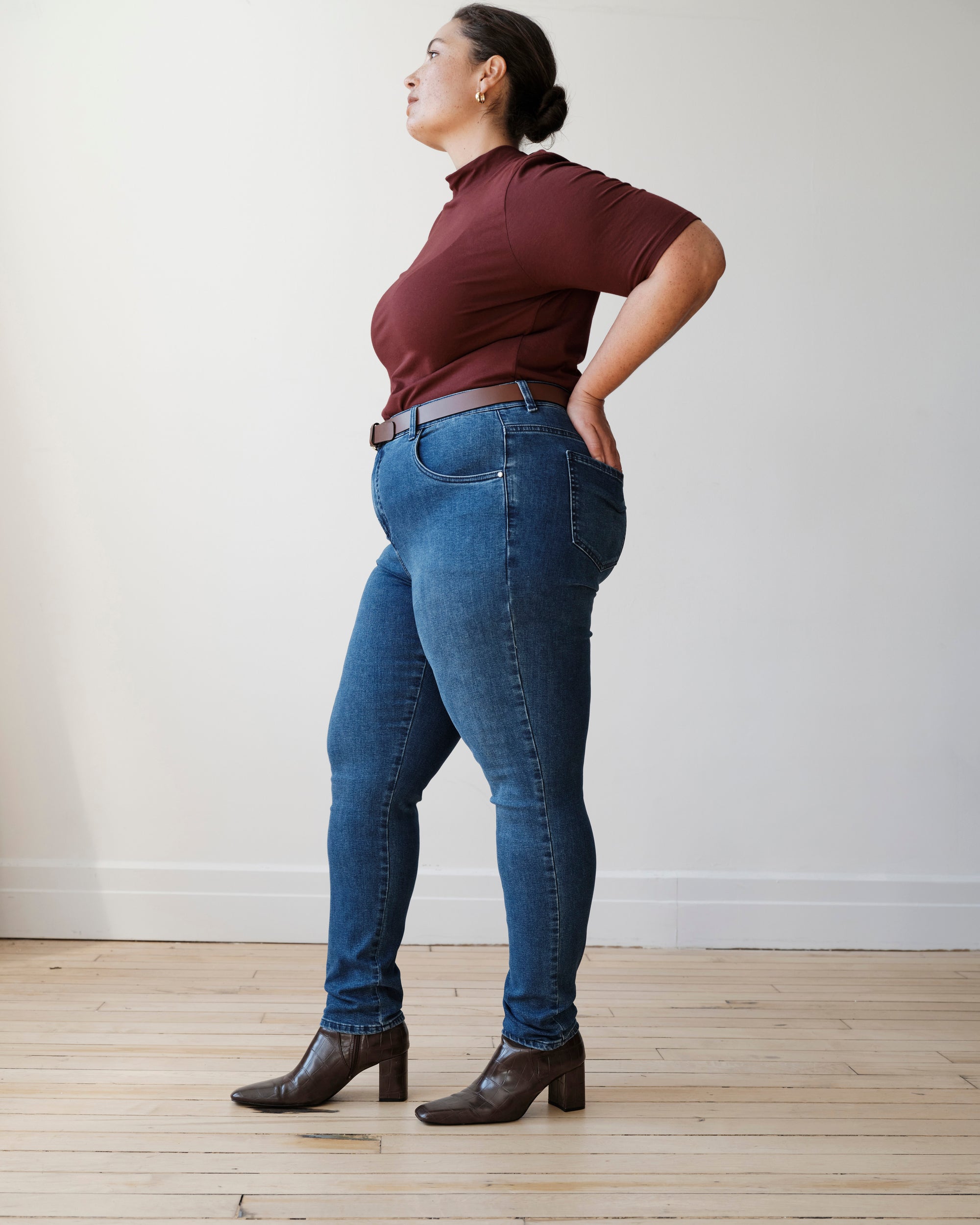 Seine High Rise Skinny Jeans 30 Inch - True Blue