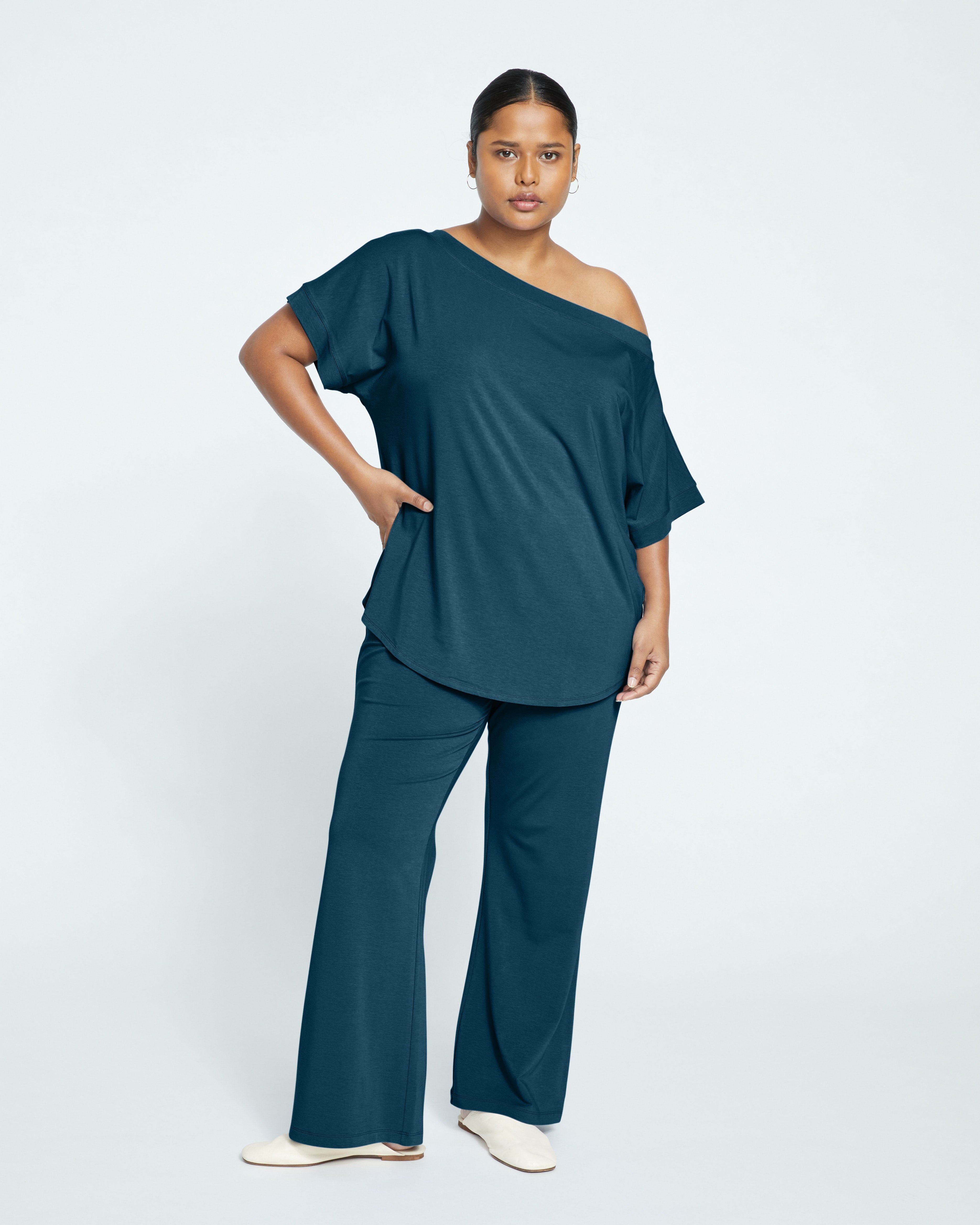 UltimateS Dolci Short Sleeve Top - Deep Sea – Universal Standard