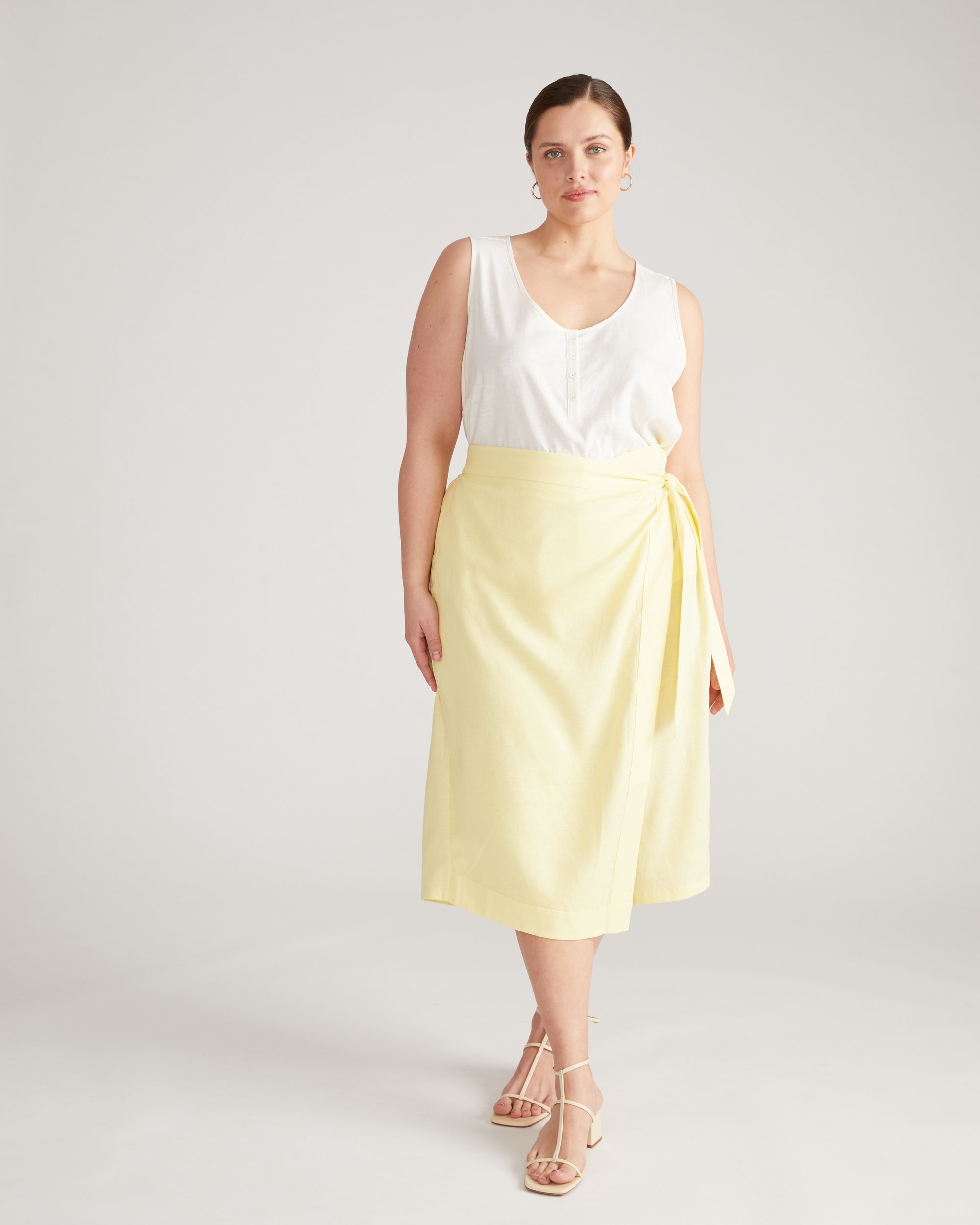 Villa Linen Wrap Culottes - Twinkle