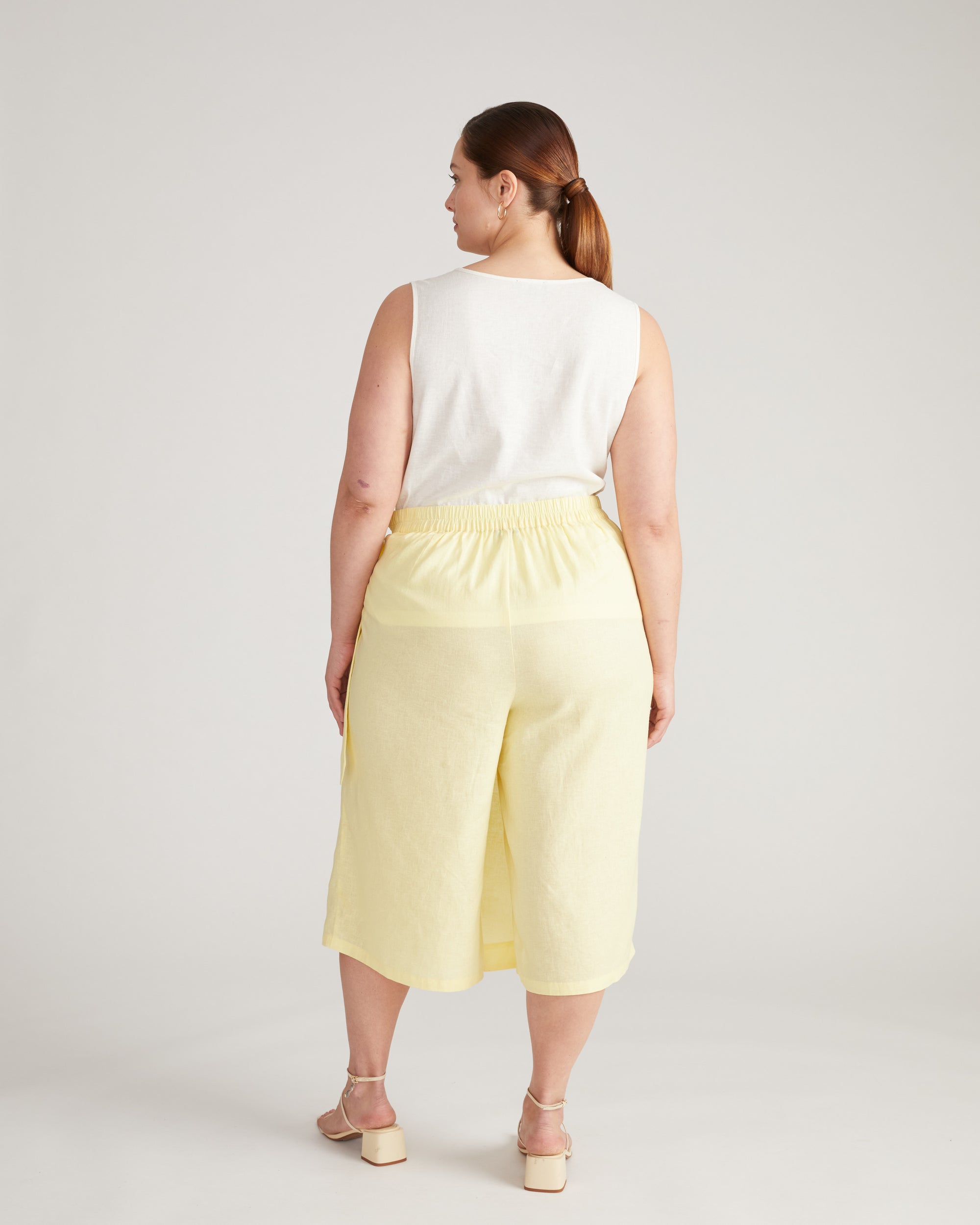 Villa Linen Wrap Culottes - Twinkle