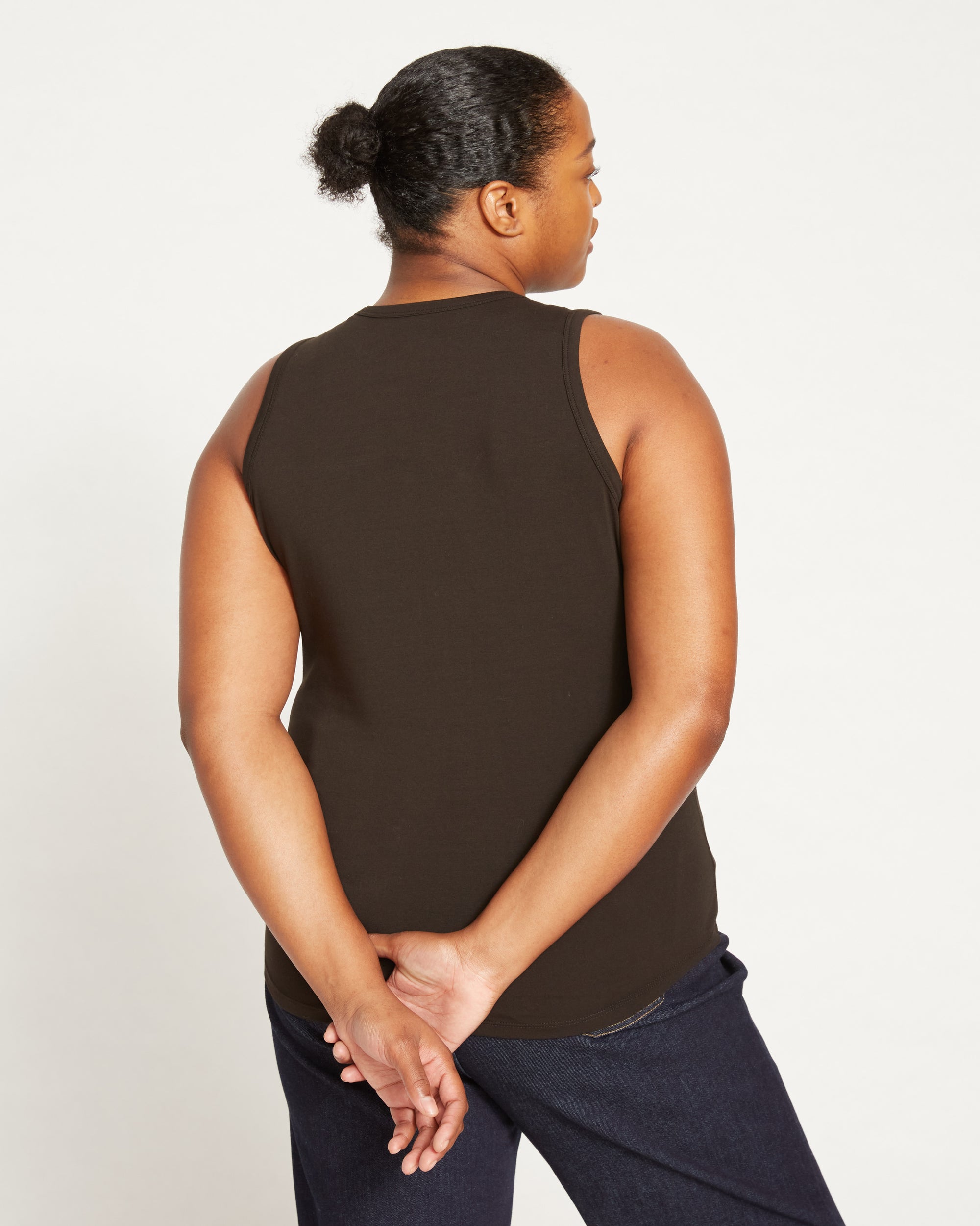 Cai High Neck Tank - Black