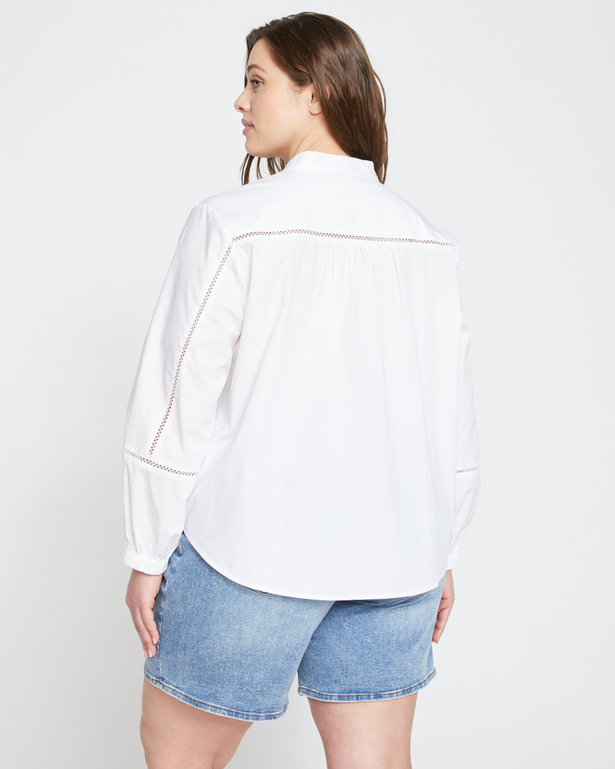 Saint-Honore Poplin Blouse - White