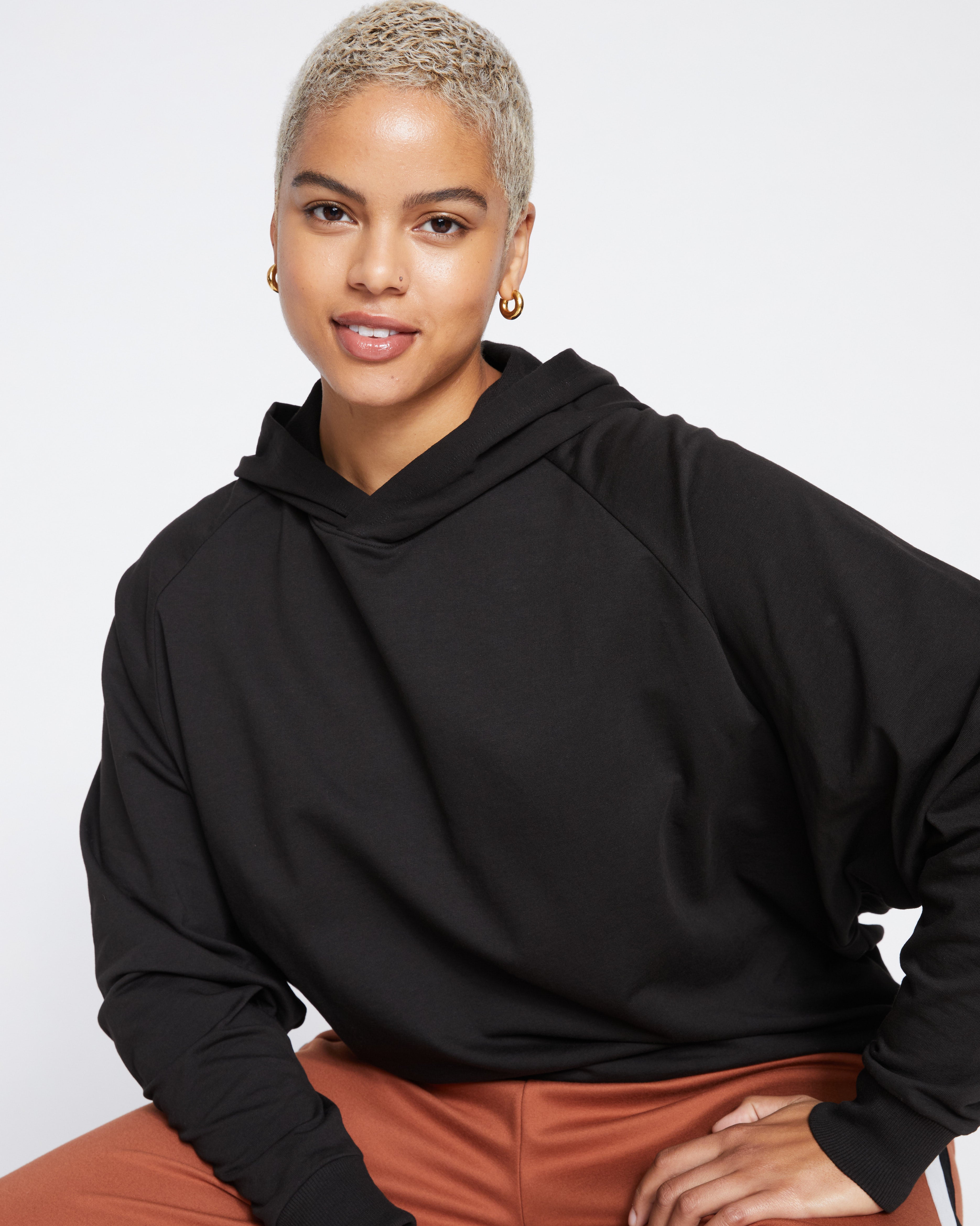 French Terry Pullover Hoodie - Black – Universal Standard