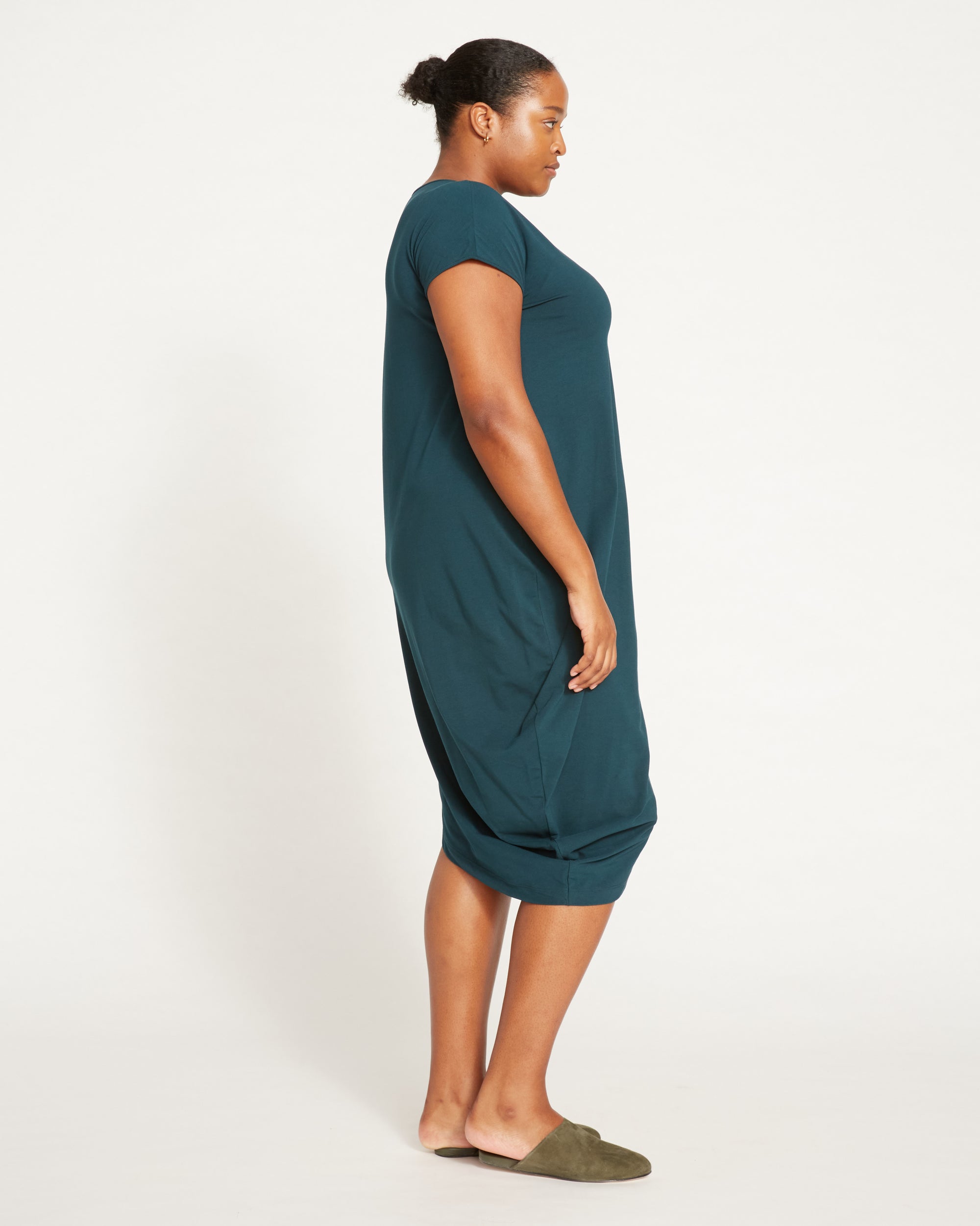 Iconic Geneva V-Neck Dress - Deep Sea