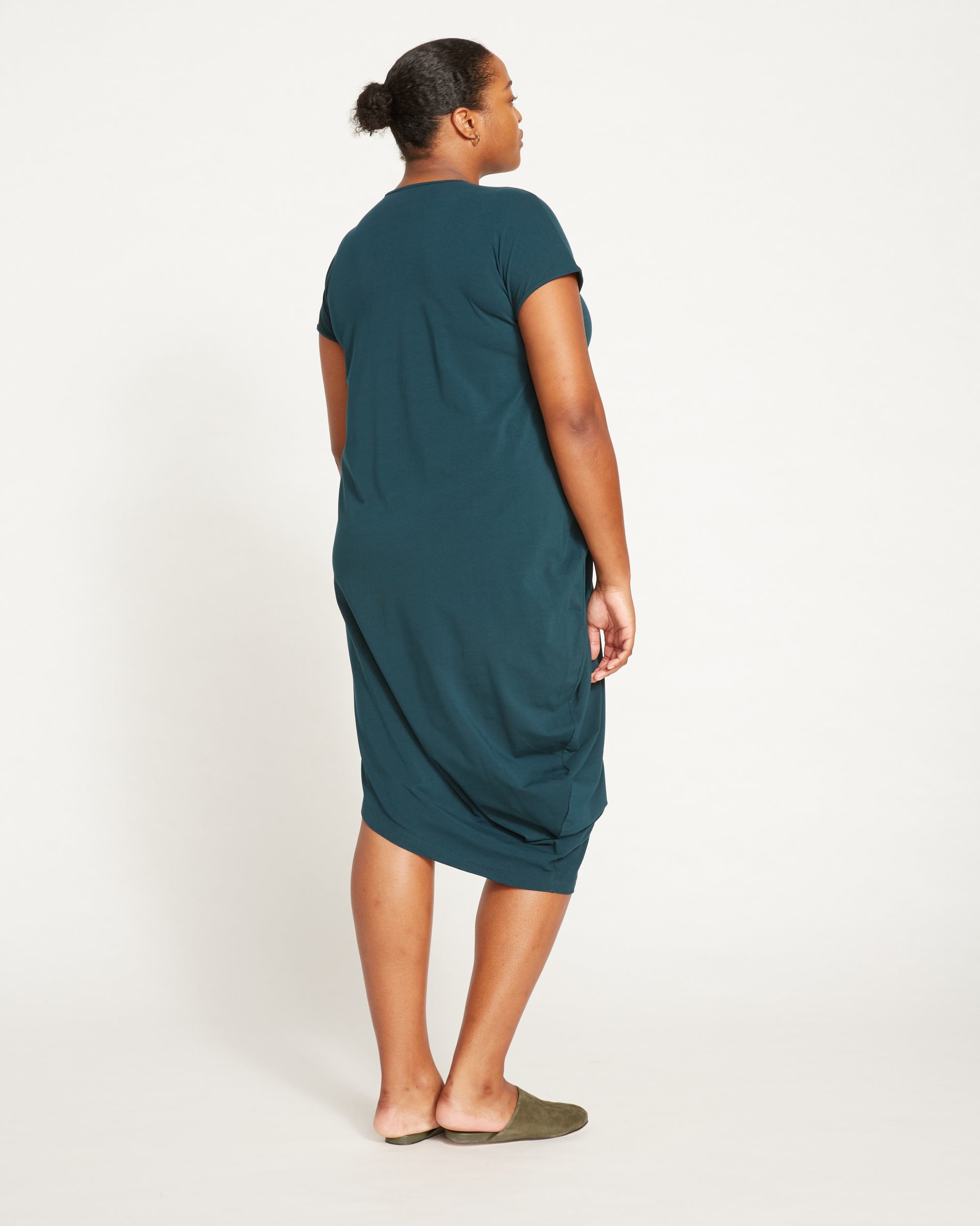 Iconic Geneva V-Neck Dress - Deep Sea