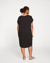 Helen Liquid Jersey Shift Dress - Black