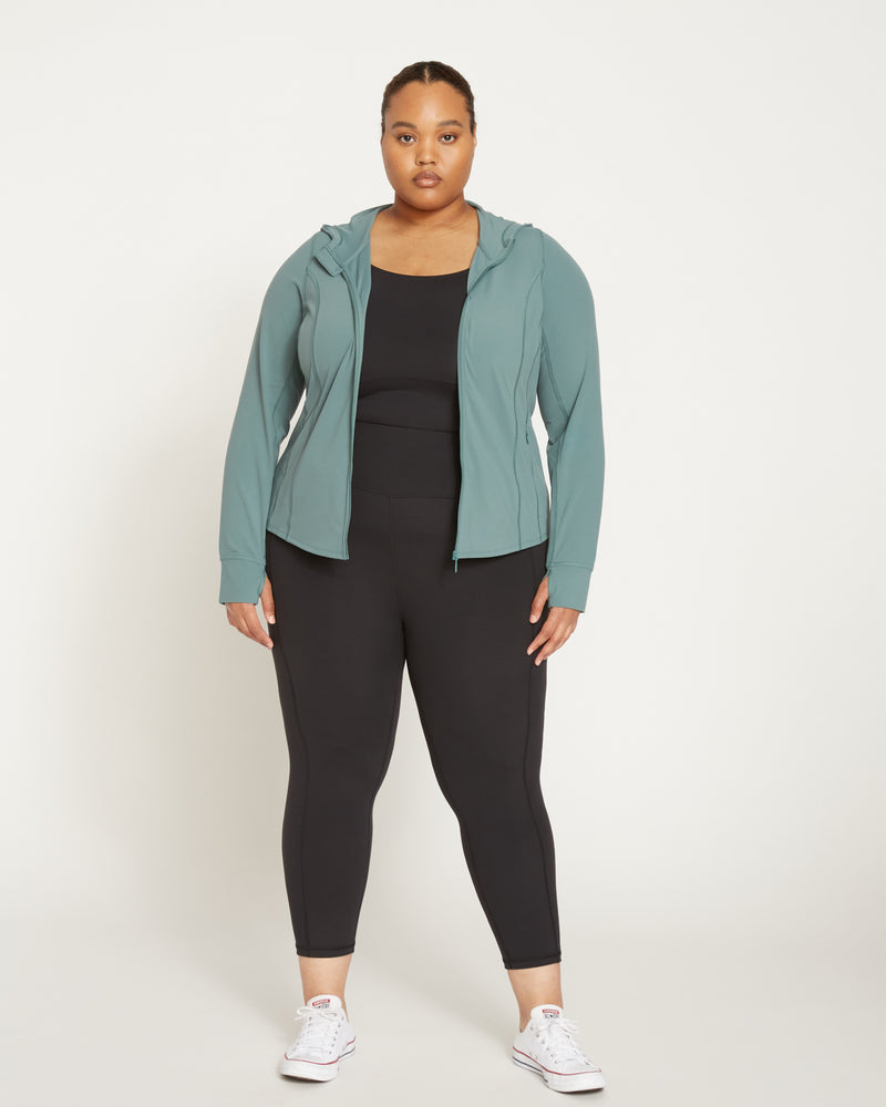 Next-to-Naked Cropped Pocket Legging - Black