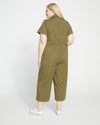 Kate Stretch Cotton Twill Jumpsuit - Ivy