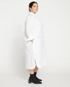 Odeon Stretch Poplin Shirtdress - White