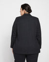 The Pinstripe Blazer - Graphite