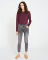 Seine High Rise Skinny Jeans 27 Inch - Distressed Black