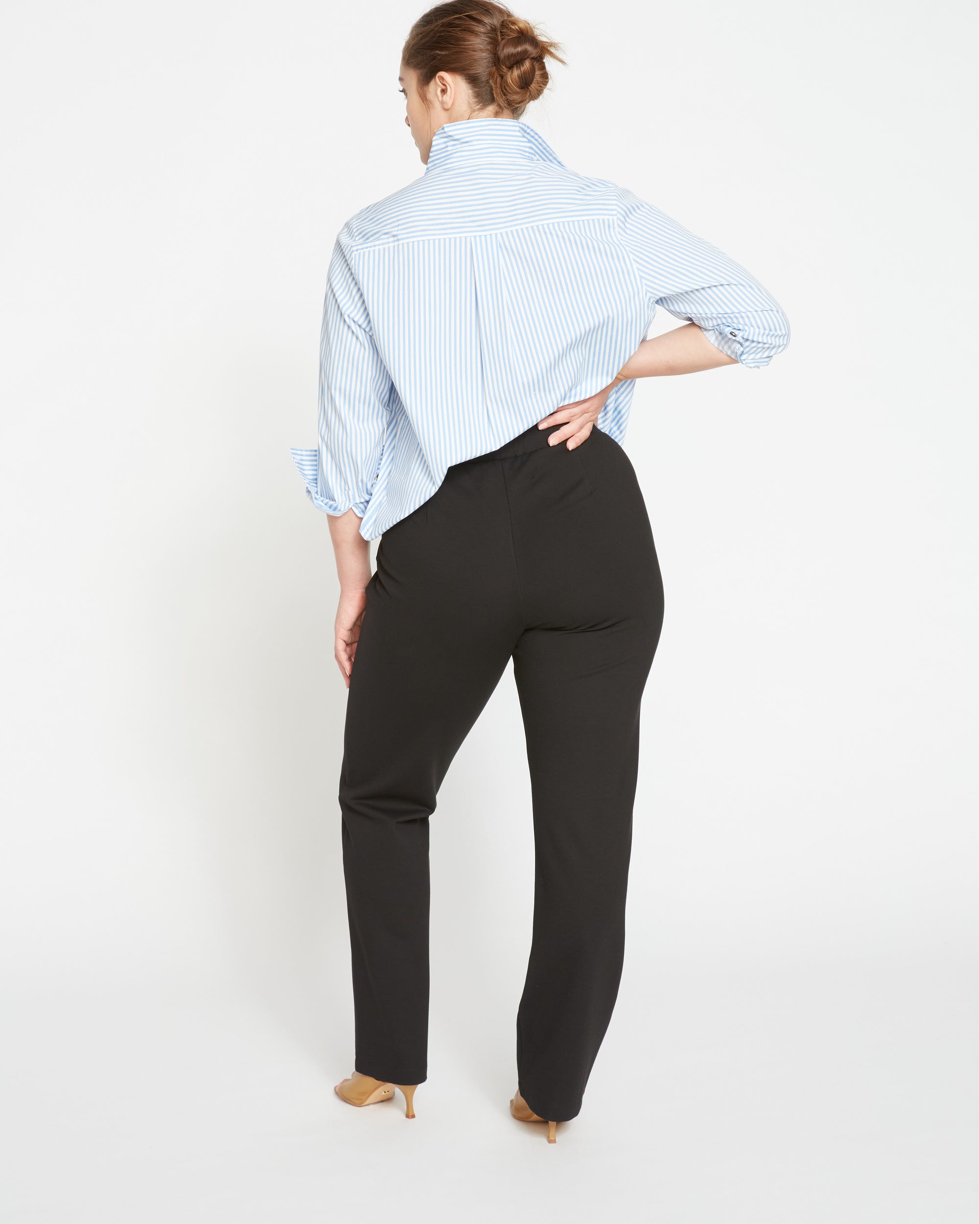 Smart Signature Ponte Pants Long - Black