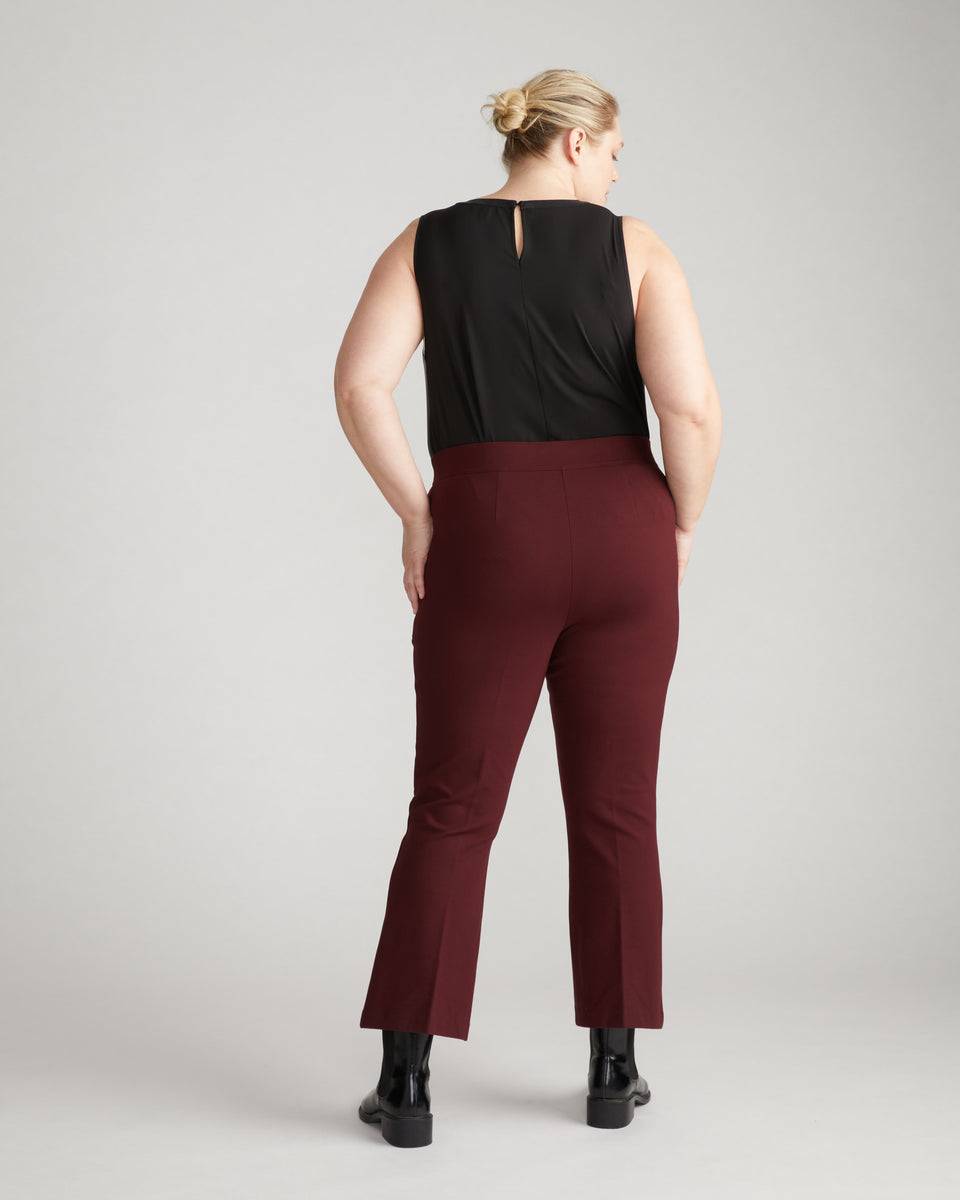 Prestige Ponte Flared Pants - Black Cherry Zoom image 4