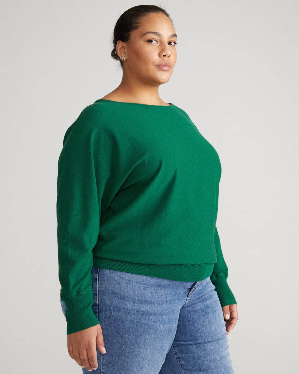Better-Than-Cashmere Dolman Sweater - Mineral Green Zoom image 2