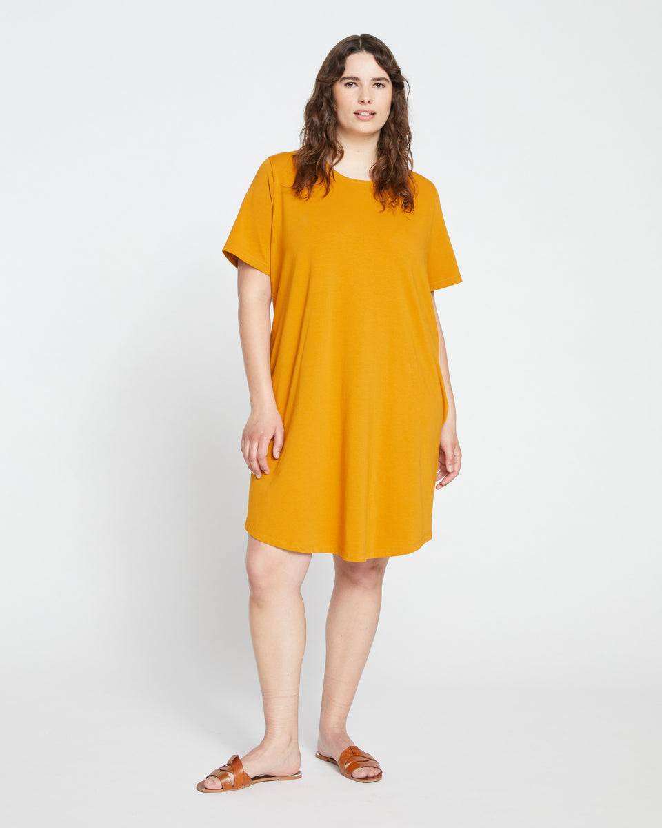 Halie T-Shirt Dress - Dried Saffron Zoom image 0