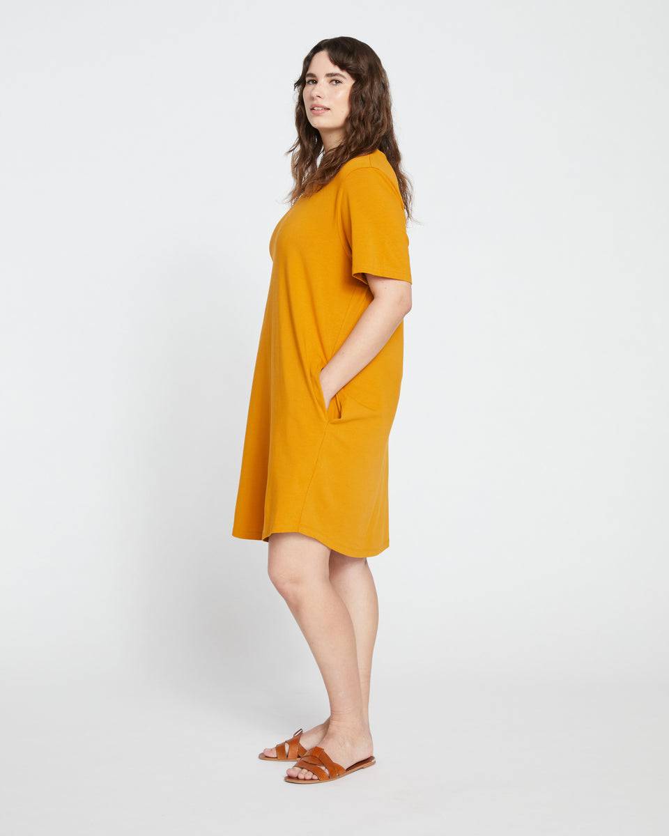 Halie T-Shirt Dress - Dried Saffron Zoom image 2