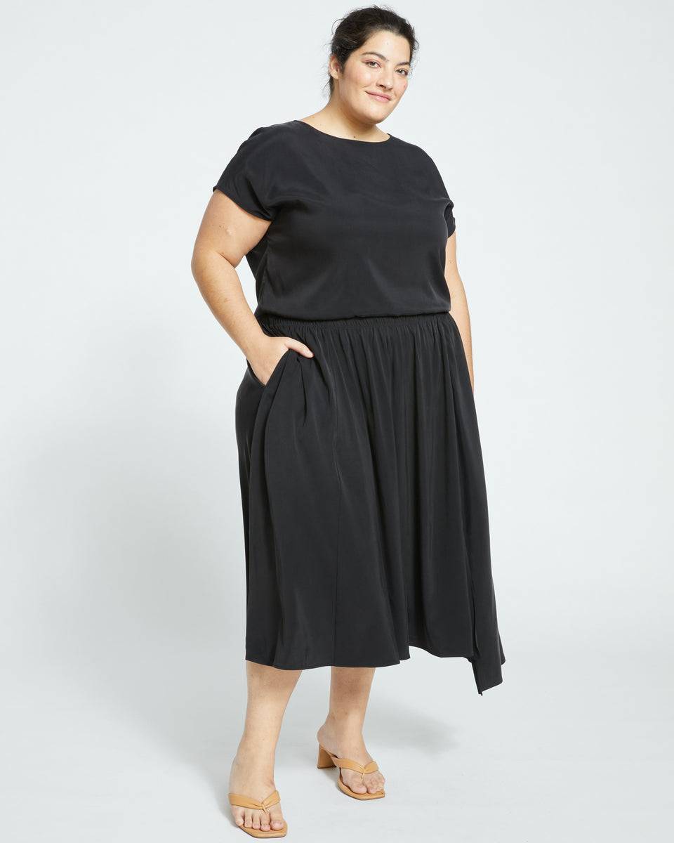 Palma Cupro Skirt - Black Zoom image 0