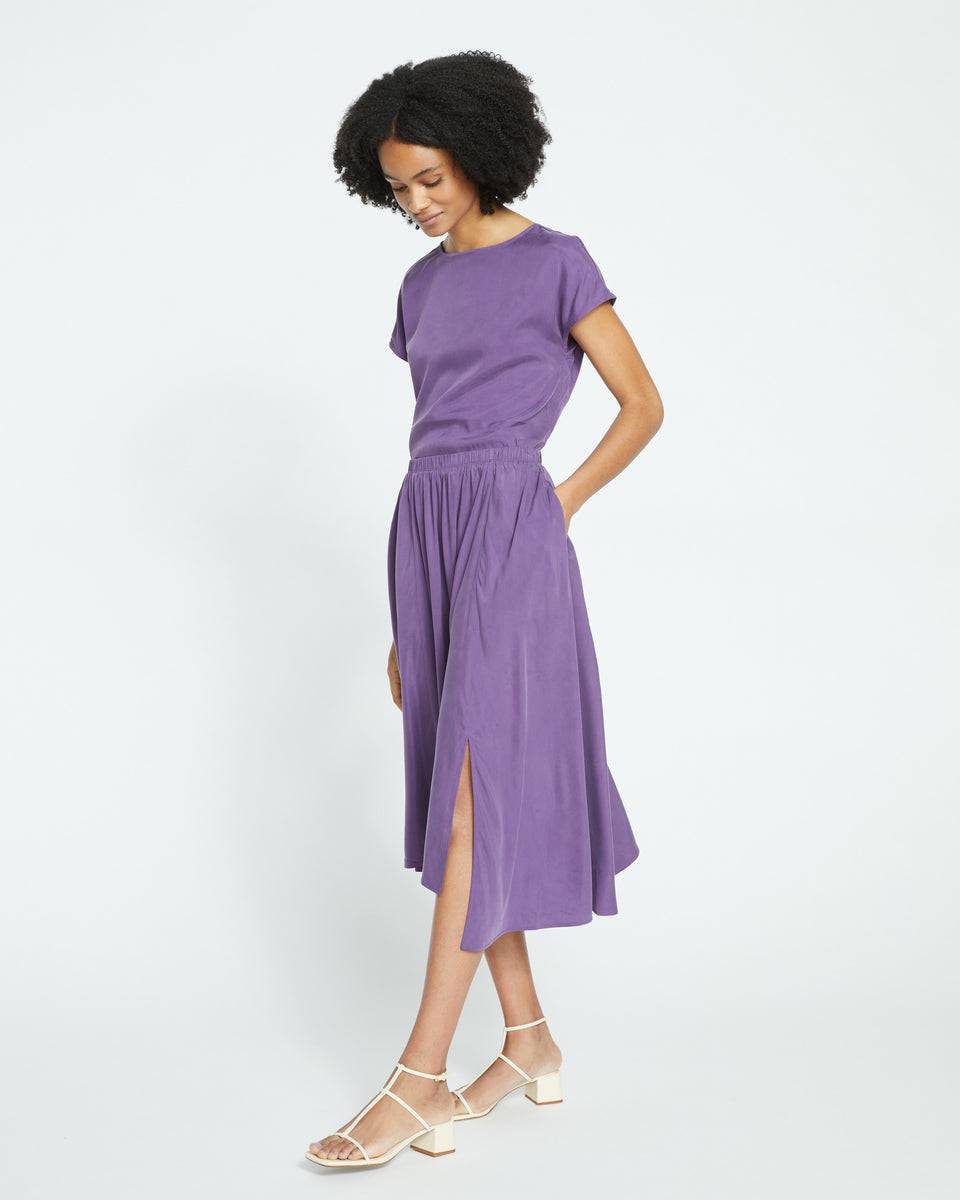 Palma Cupro Skirt - Potion Purple Zoom image 2