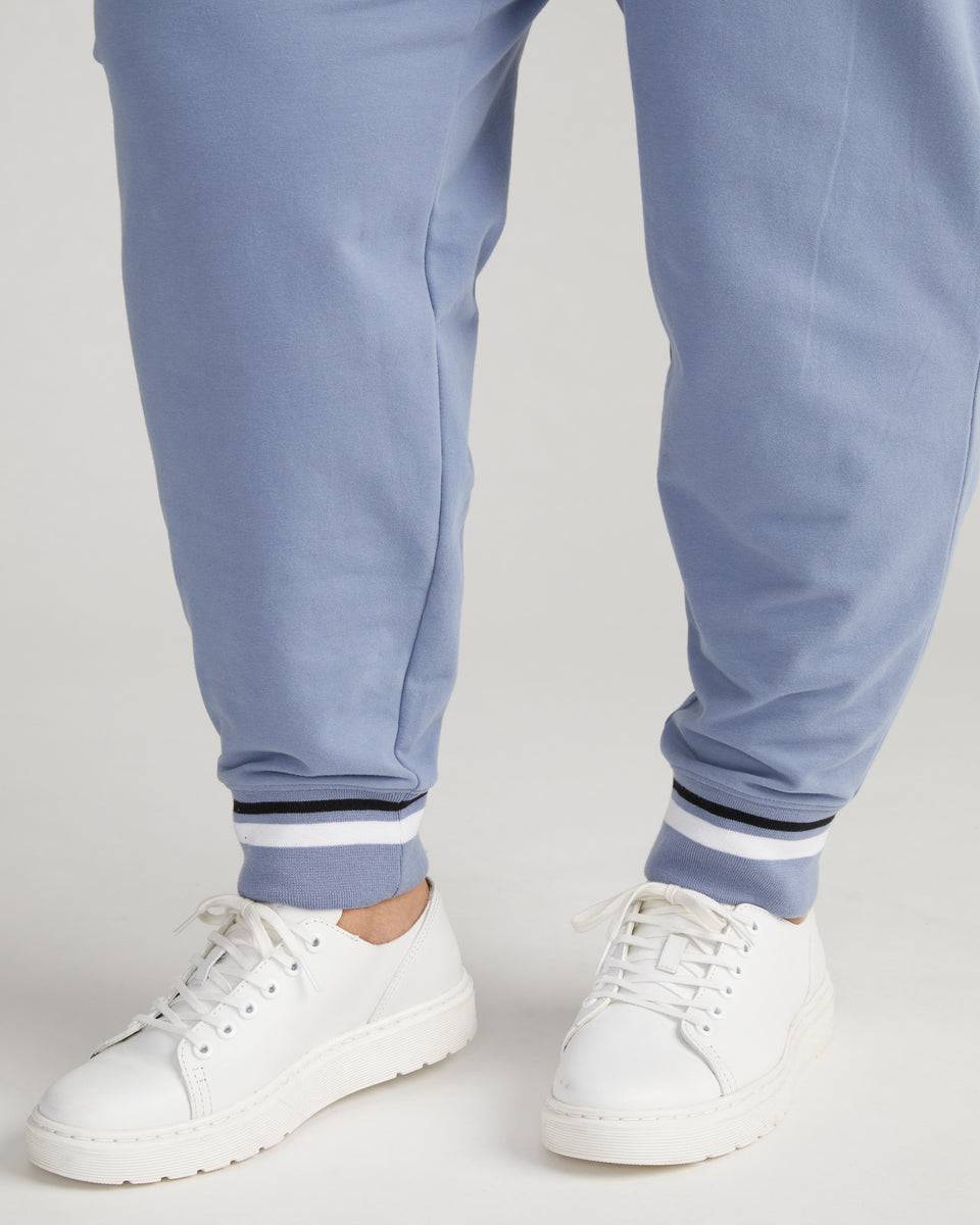 Peachy Terry Drawstring Jogger - Pressed Pansy Zoom image 0