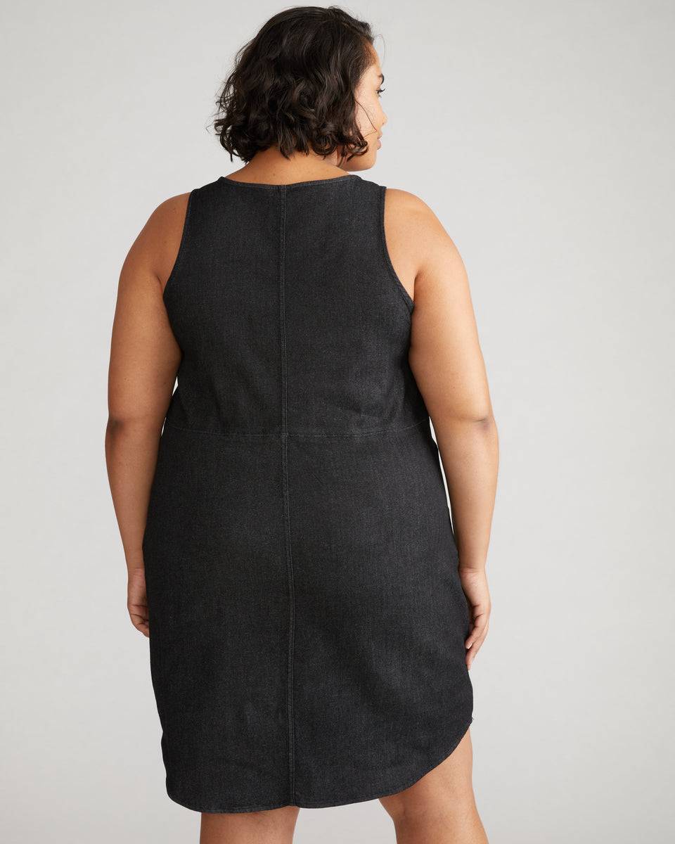Janis ComfortDenim Easy Dress - Black Zoom image 2