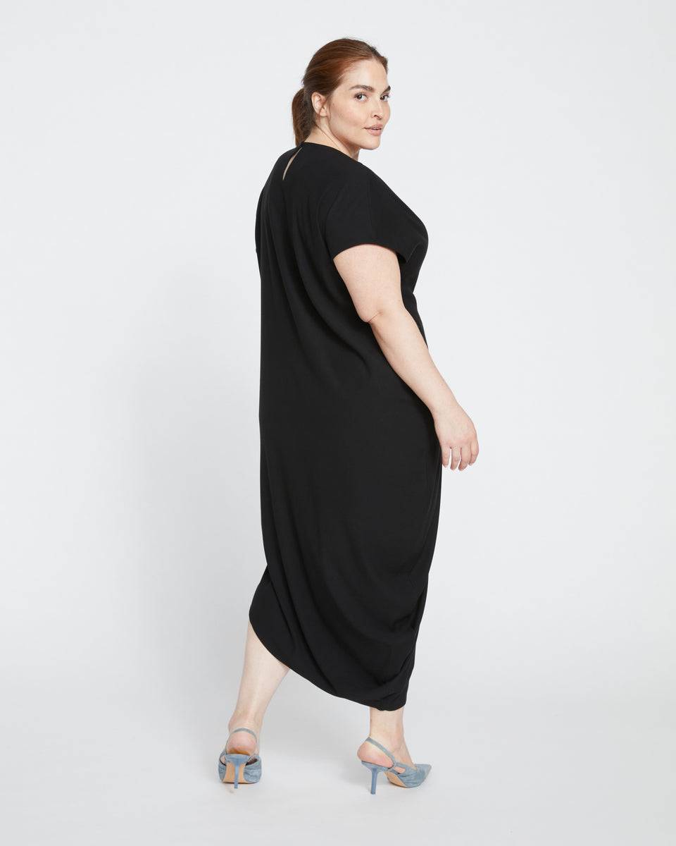 Iconic Double Luxe Geneva Dress - Black Zoom image 3