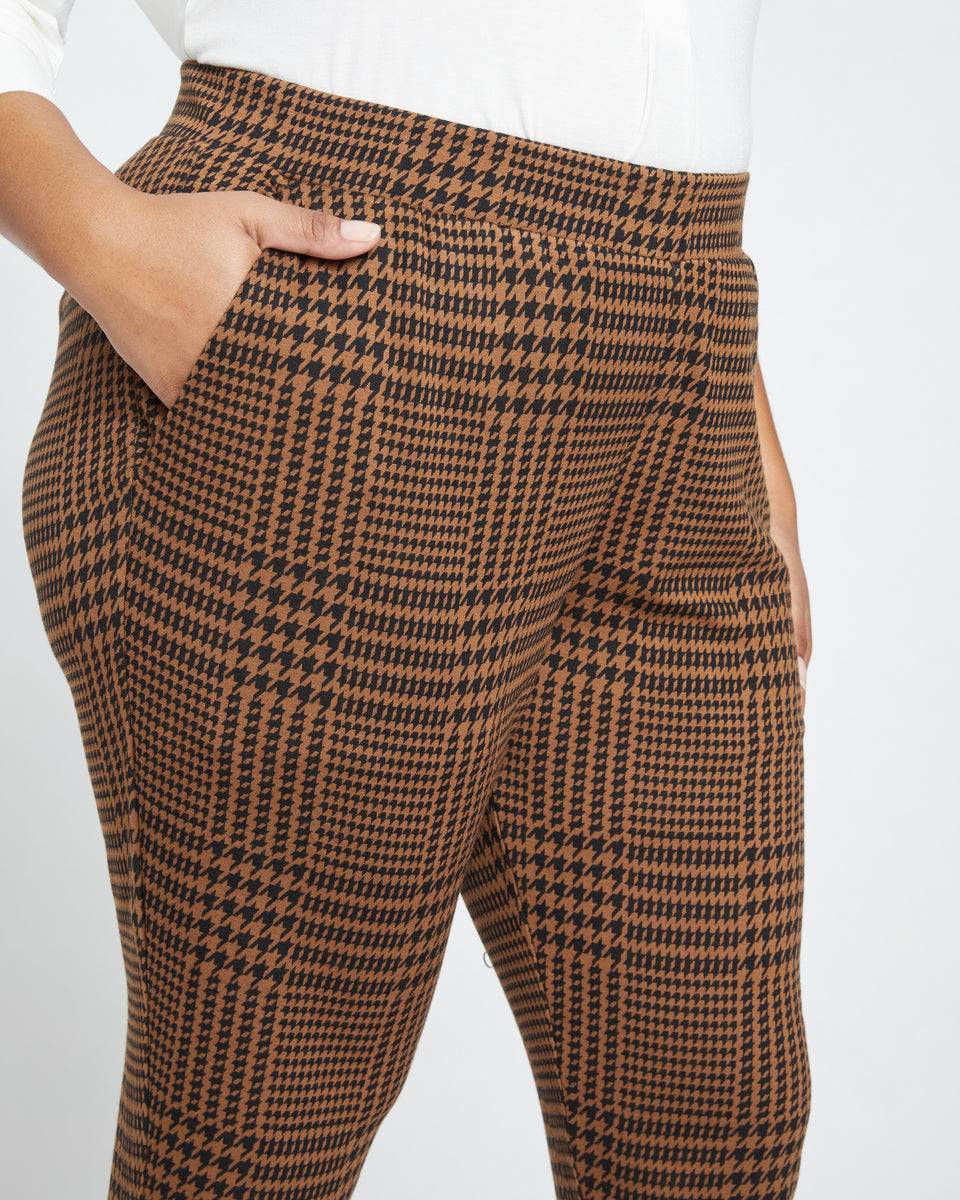 Moro Pocket Signature Ponte Pants - Autumn Houndstooth Jacquard Zoom image 1