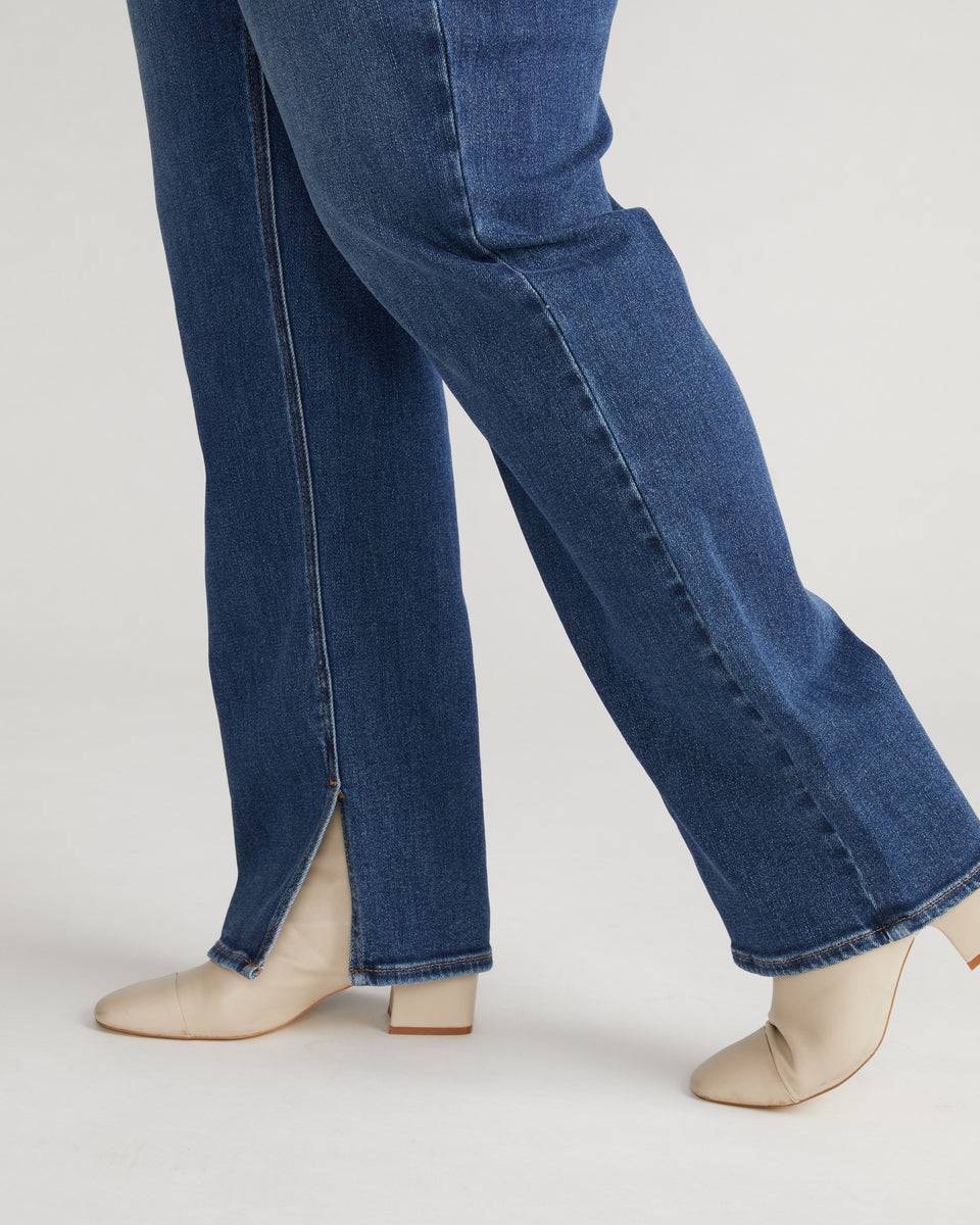 Mimi High Rise Split Hem Jeans 33 Inch - Midnight River Zoom image 0