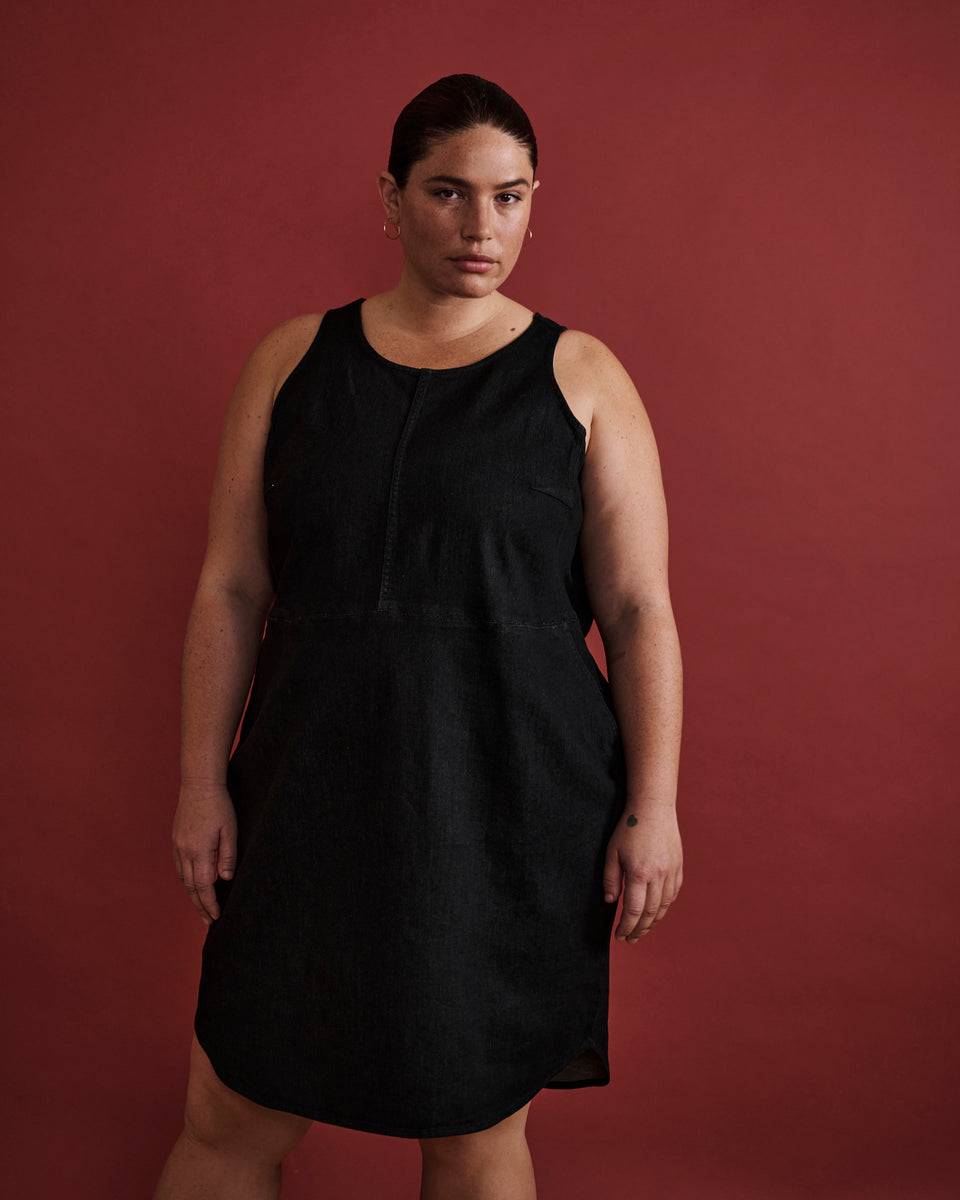Janis ComfortDenim Easy Dress - Dark Indigo Zoom image 0