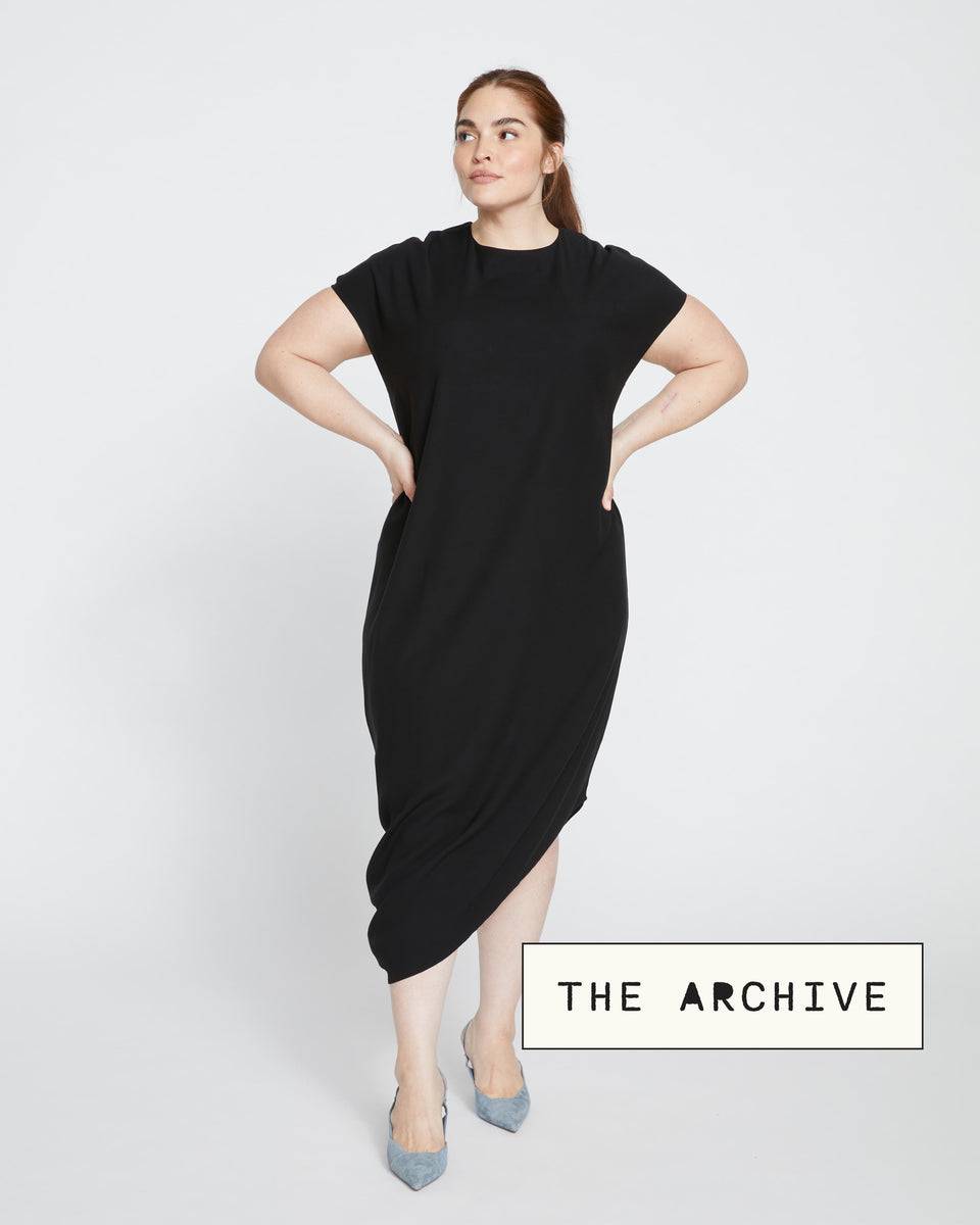 Iconic Double Luxe Geneva Dress - Black Zoom image 0
