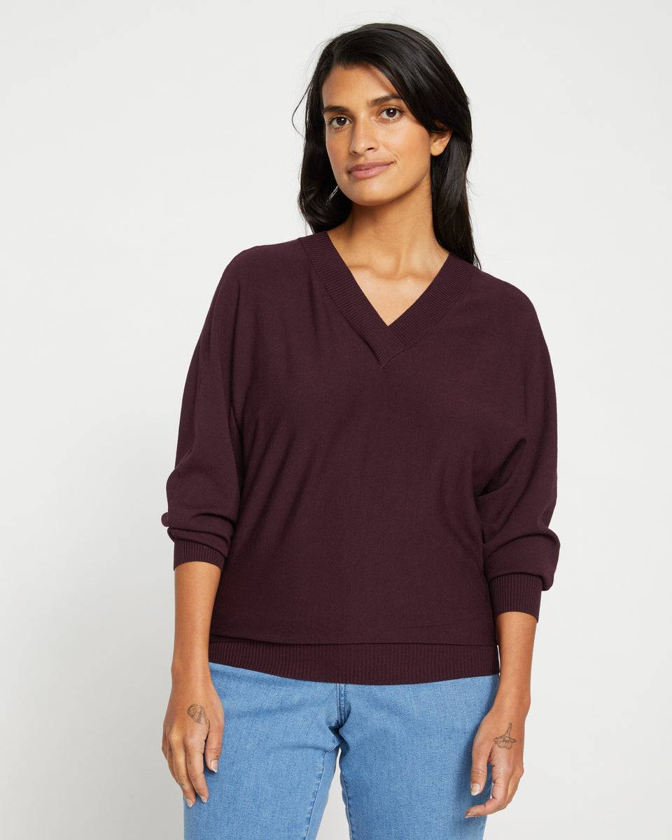 Sweater Blouse - Brulee Zoom image 1