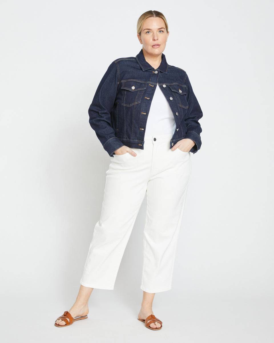 Etta High Rise Straight Leg Jeans 28 Inch - White Zoom image 0