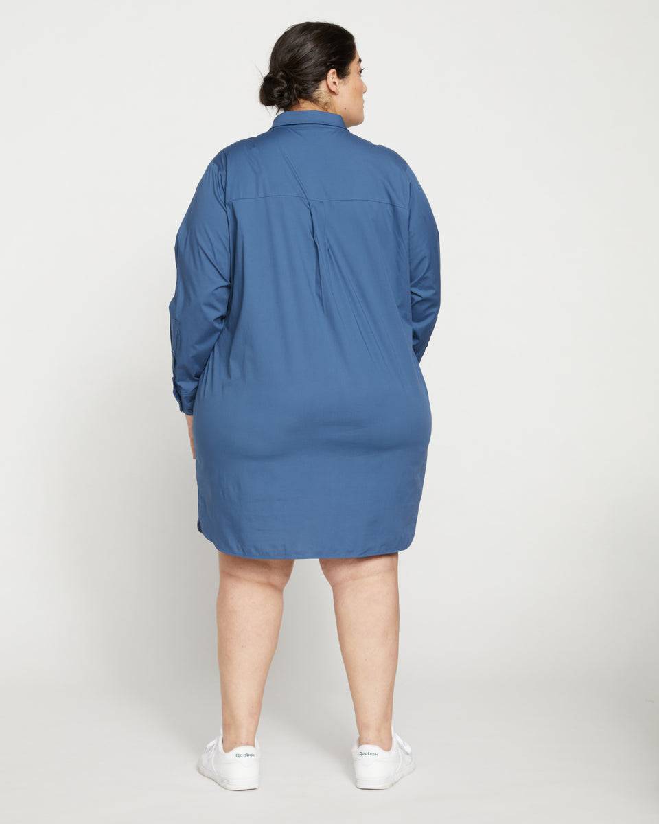 Rubicon Shirtdress 2 - Bleu Scolaire Zoom image 3