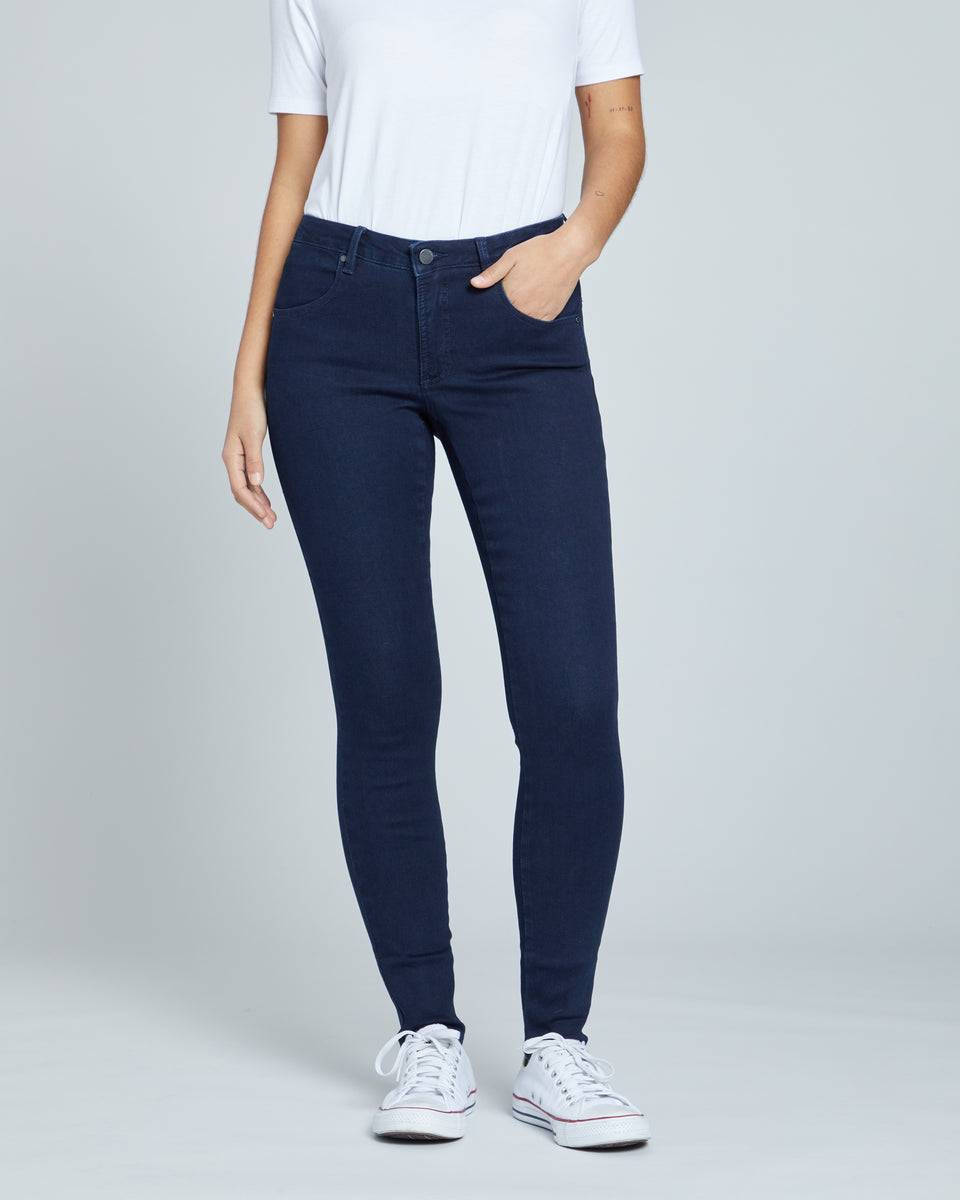 Seine Mid Rise Skinny Jeans 32 Inch - Dark Indigo Zoom image 8