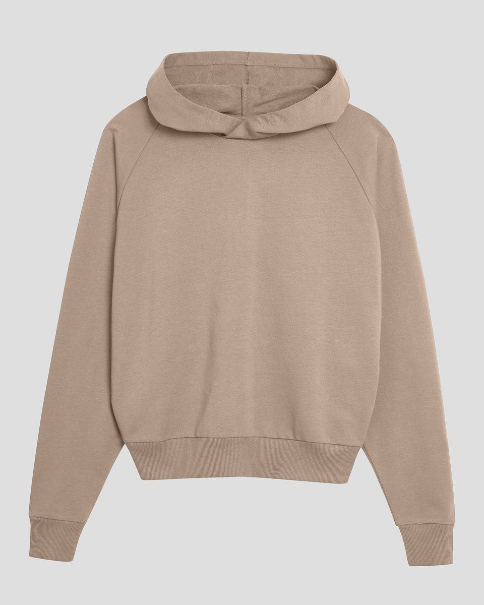 French Terry Pullover Hoodie - Khaki Zoom image 1