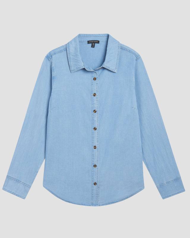 Perfect Tencel Chambray Button-Down Shirt - Pacific Zoom image 1