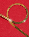 Aurate Gold Herringbone Chain Necklace