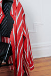 The Artist Poplin Shirt - Red/Black/White Stripe