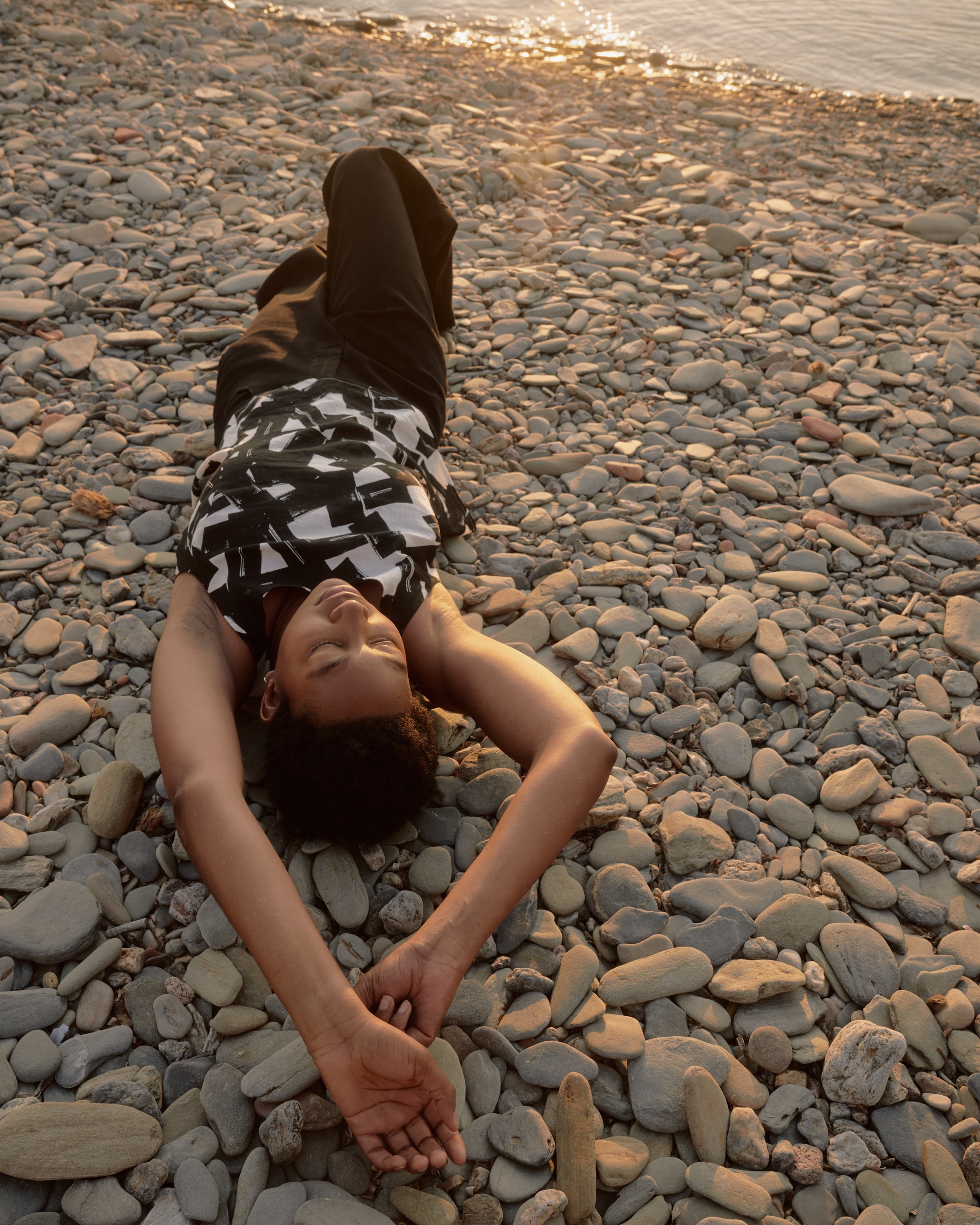 Kuki Linen Top - Santiago Print