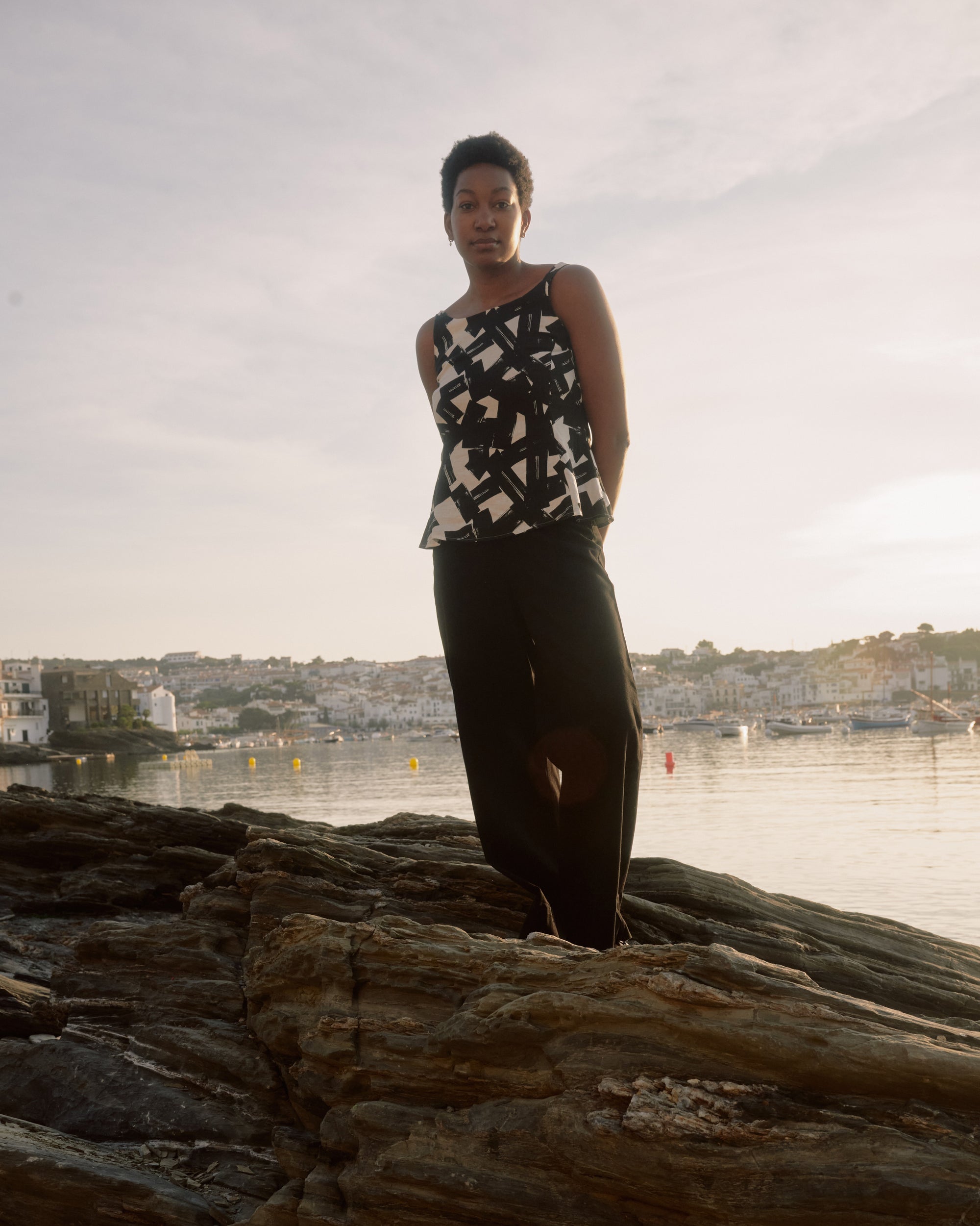 Kuki Linen Top - Santiago Print